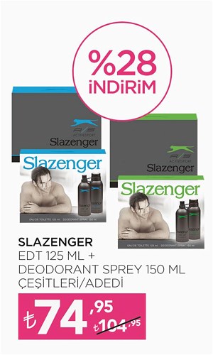 Slazenger Edt 125 Ml + Deodorant Sprey 150 Ml Çeşitleri image