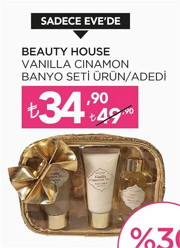 Beauty House Vanilla Cinamon Banyo Seti image