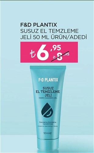 F&D Plantix Susuz El Temizleme Jeli 50 ml image