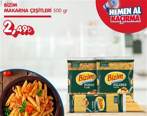 Bizim Makarna Çeşitleri 500 gr image