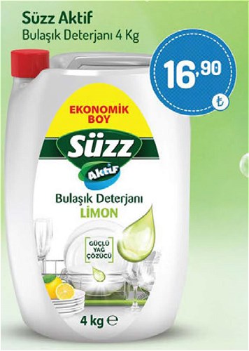 Süzz Aktif Bulaşık Deterjanı 4 kg image