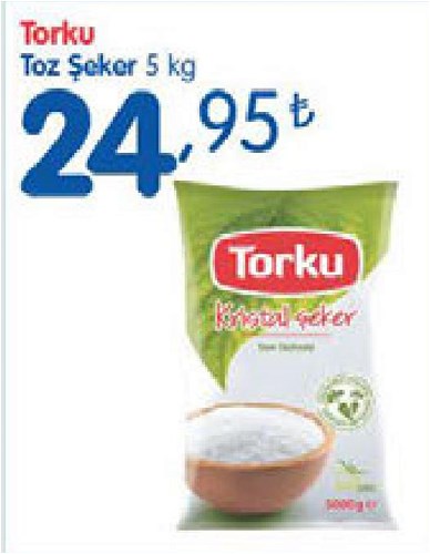 Bizim Toptan Torku Toz Şeker 5 kg 