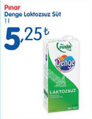 Pınar Denge Laktozsuz Süt 1 l  image