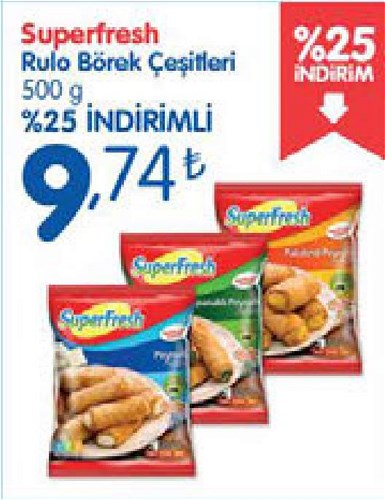 SuperFresh Rulo Börek Çeşitleri 500 g image