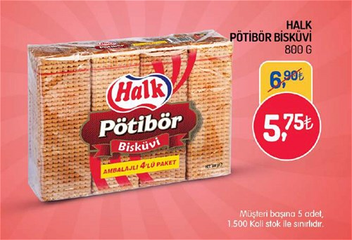 Halk Pötibör Bisküvi 800 G image