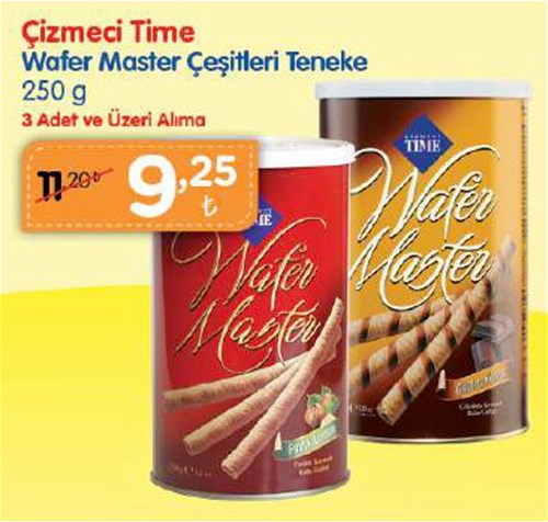 Çizmeci Time Wafer Master Çeşitleri Teneke 250 g - 3 Adet ve Üzeri Alıma image