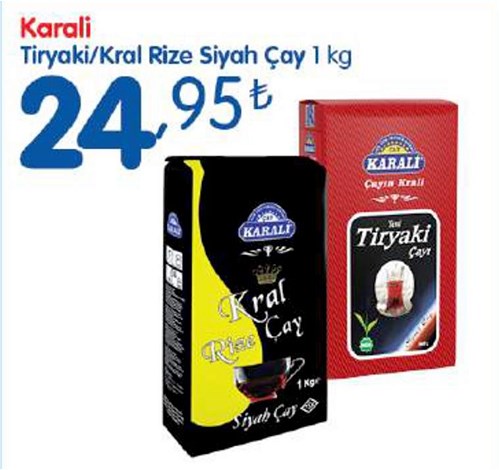 Karali Tiryaki/Kral Rize Siyah Çay 1 kg image