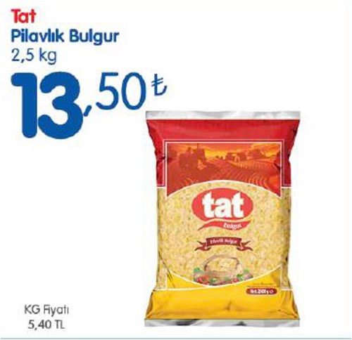 Tat Pilavlık Bulgur 2,5 kg image