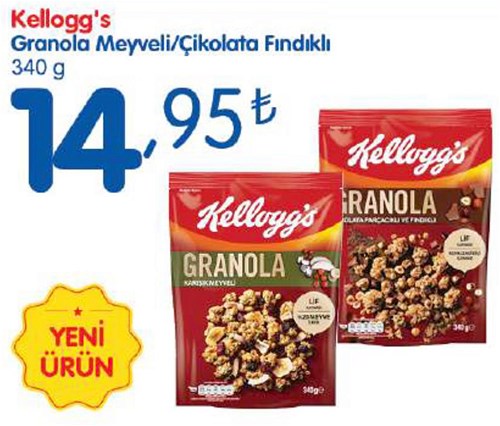 Kellogg's Granola Meyveli/Çikolata Fındıklı 340 g image