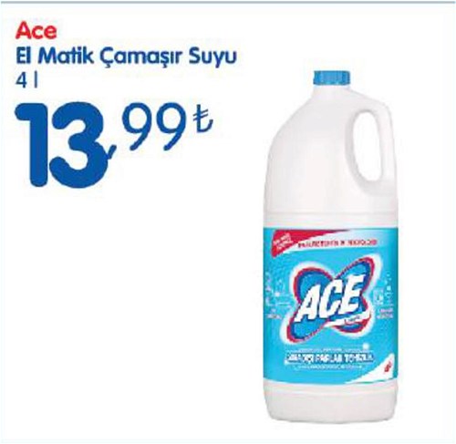 Ace El Matik Çamaşır Suyu 4 l image