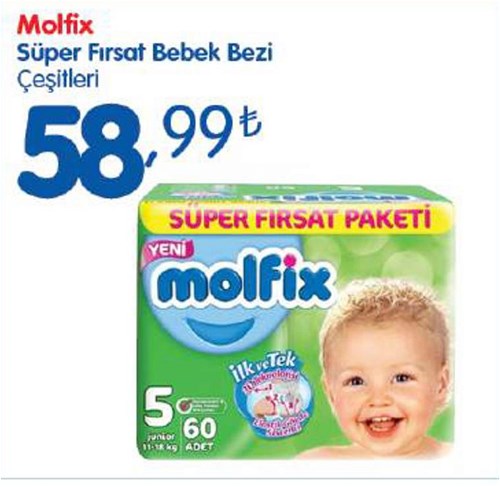 Molfix Süper Fırsat Bebek Bezi Çeşitleri image