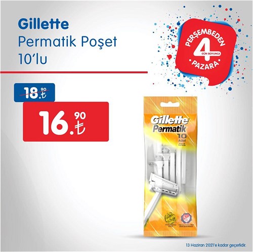 Gillette Permatik Poşet 10'lu image