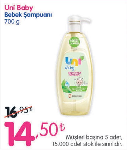 Uni Baby Bebek Şampuanı 700 g image