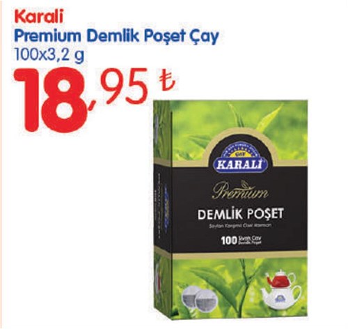 Karali Premium Demlik Poşet Çay 100x3,2 g image