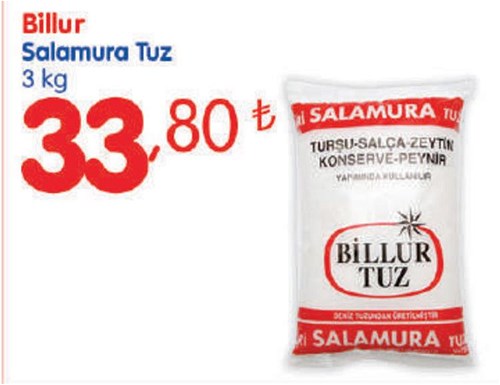 Billur Salamura Tuz 3 kg image