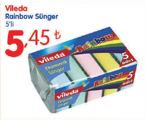 Vileda Rainbow Sünger 5'li image