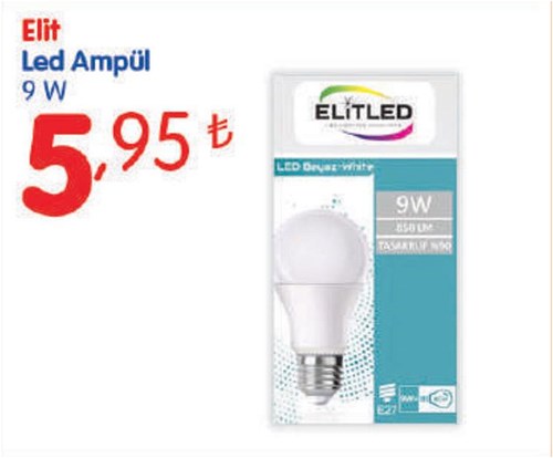 Elit Led Ampül 9 W image