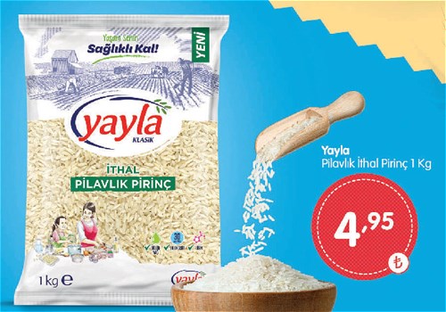 Yayla Pilavlık İthal Pirinç 1 kg image