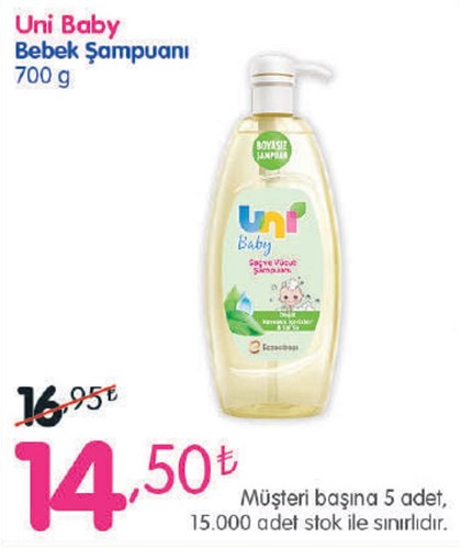 Uni Baby Bebek Şampuanı 700 g image