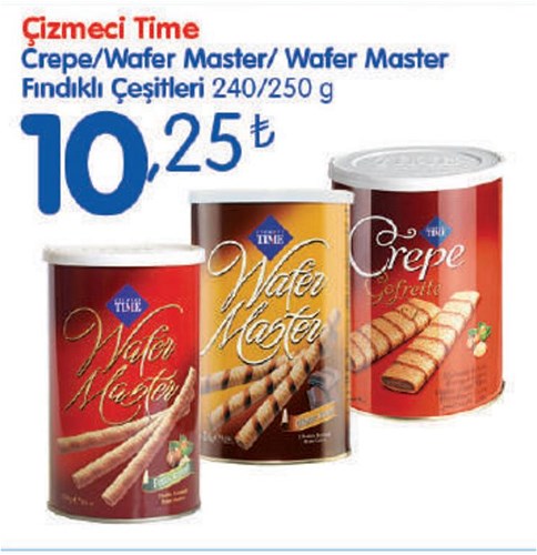 Çizmeci Time Crape/Wafer Master/Wafer Master Fındıklı Çeşitleri 240/250 g image