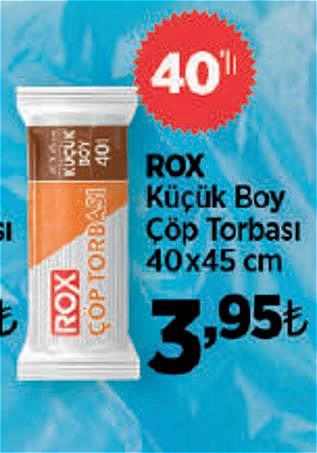 Rox Küçük Boy Çöp Torbası 40x45 cm 40'lı image