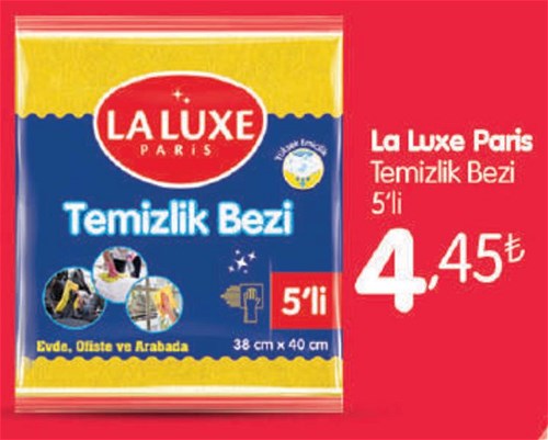 La Luxe Paris Temizlik Bezi 5'li image