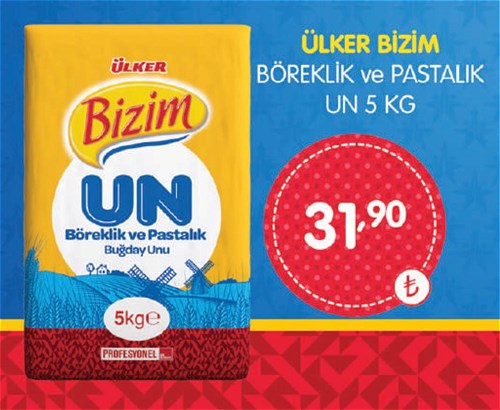 Ülker Bizim Böreklik ve Pastalık Un 5 Kg image