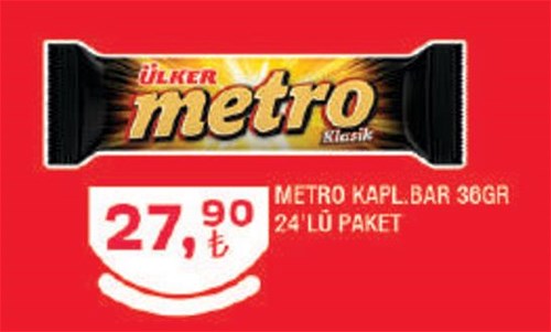 Ülker Metro Kapl. Bar 36 gr 24'lü Paket image