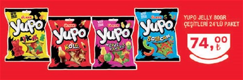 Ülker Yupo Jelly 80 gr Çeşitleri 24'lü paket image