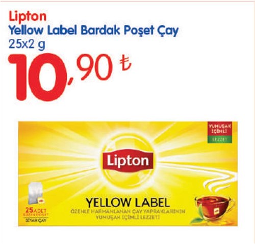 Lipton Yellow Label Bardak Poşet Çay 25x2 g image