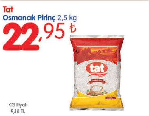 Tat Osmancık Pirinç 2,5 kg image