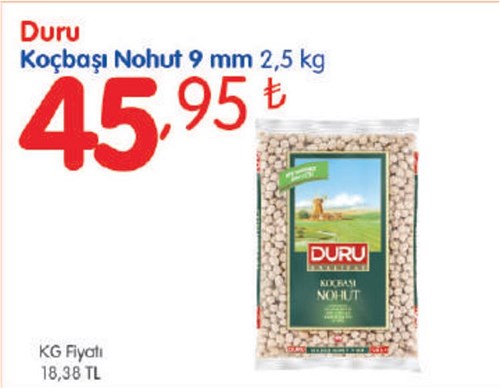 Duru Koçbaşı Nohut 9 mm 2,5 kg image