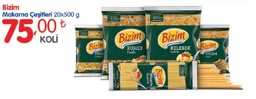 Bizim Makarna Çeşitleri 20x500 g image
