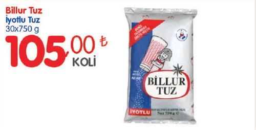 Billur İyotlu Tuz 30x750 g image