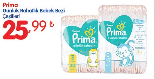 Prima GünlükRahatlık Bebek Bezi Çeşitleri image