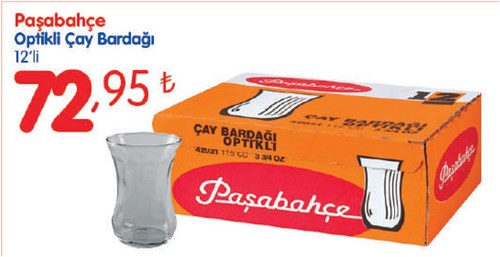 Paşabahçe Optikli Çay Bardağı 12'li image