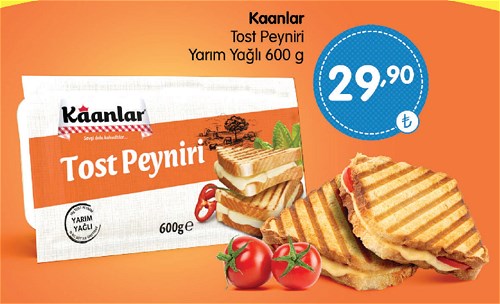 Kaanlar Tost Peyniri Yarım Yağlı 600 g image