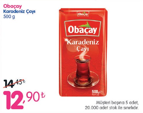 Obaçay Karadeniz Çayı 500 g image