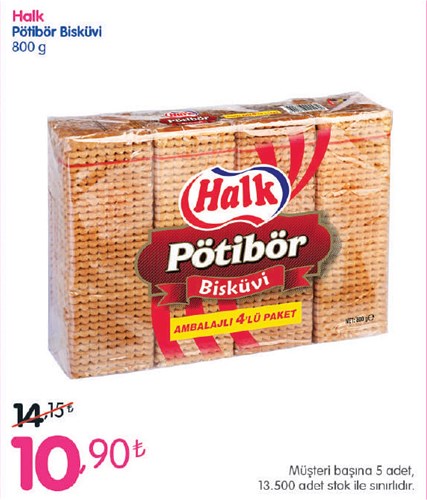 Halk Pötibör Bisküvi 800 g image