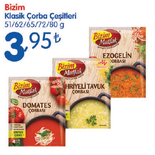 Bizim Klasik Çorba Çeşitleri 51/62/65/72/80 g image