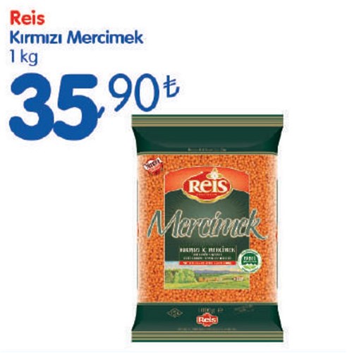 Reis Kırmızı Mercimek 1 kg image