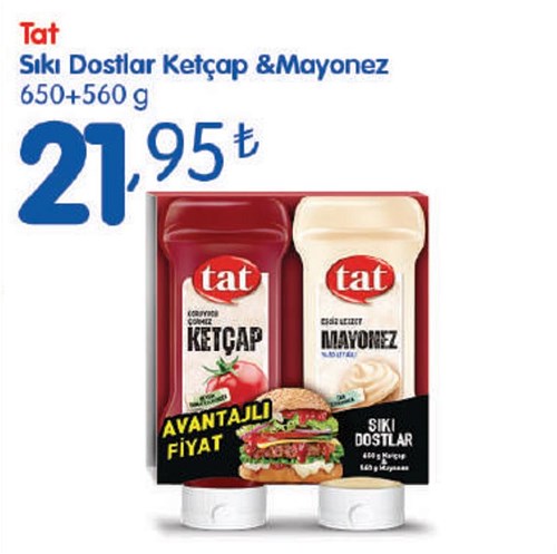 Tat Sıkı Dostlar Ketçap & Mayonez 650+560 g image