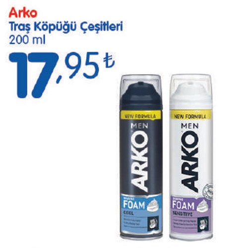 Arko Traş Köpüğü Çeşitleri 200 ml image