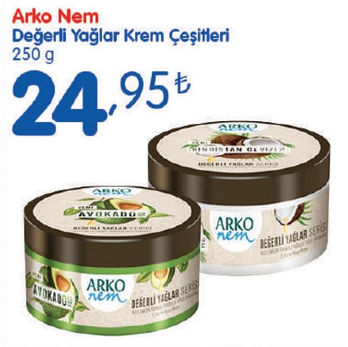 Arko Nem Değerli Yağlar Krem Çeşitleri 250 g image