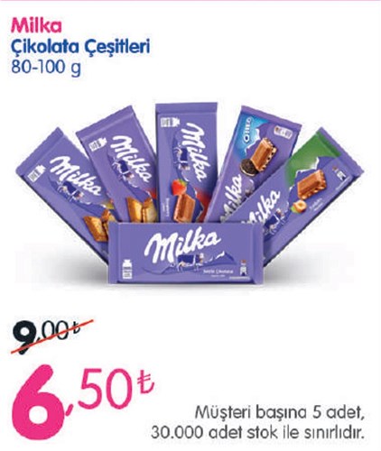 Milka Çikolata Çeşitleri 80-100 g image