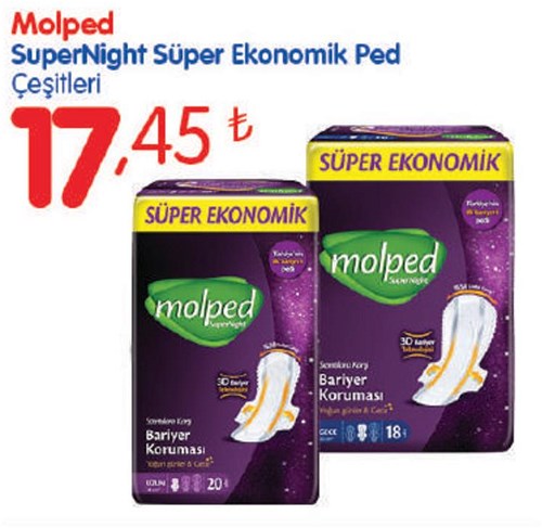 Molped SuperNight Süper Ekonomik Ped Çeşitleri image