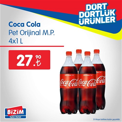 Coca Cola Pet Orijinal M.P. 4x1 l image