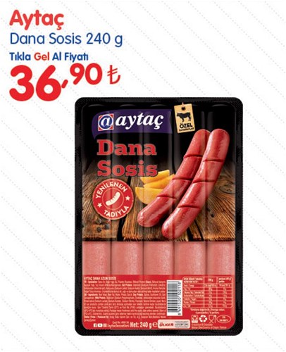 Aytaç Dana Sosis 240 g image