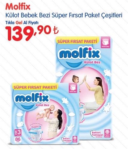 Molfix Külot Bebek Bezi Süper Fırsat Paket Çeşitleri image