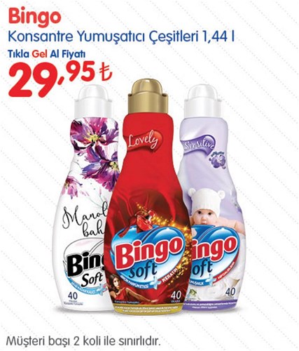 Bingo Konsantre Yumuşatıcı Çeşitleri 1,44 l image